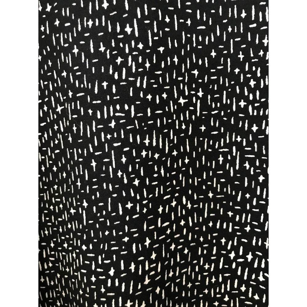 J Jill Wearever Collection Stretch 3X Women Black White Print Long Sleeve Dress - Picture 3 of 5